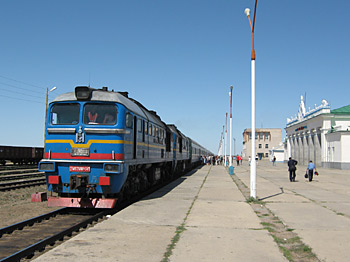 A Trans-Siberian Railway Locomotive 
