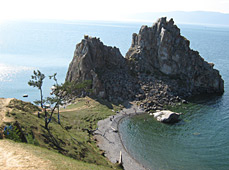 The Shaman Rock on Olkhon Island, Lake Baikal