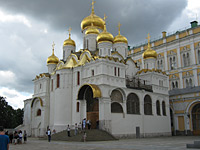 The Onion Domes of the Kremlin in Moscow